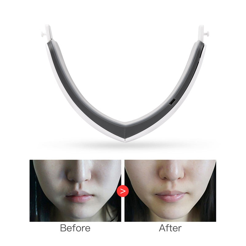 Electric V-Shape Slimming Face Massager LED Photon Therapy Vibration