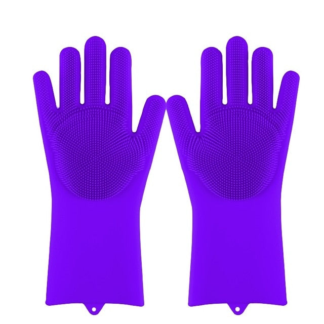 Magic Silicone Dishwashing Scrubber Dish Washing Sponge Rubber