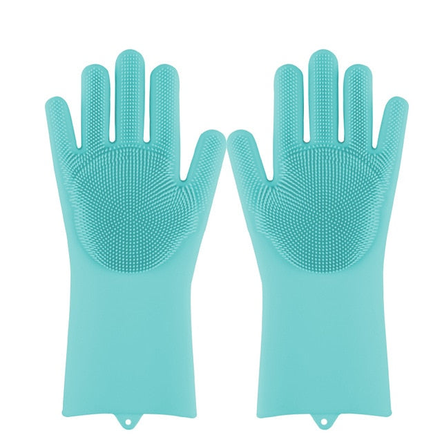 Magic Silicone Dishwashing Scrubber Dish Washing Sponge Rubber